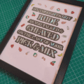 arctic monkeys crying lightning lyrics print finished in hot foils