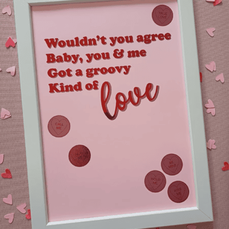 phil collins groovy kinda love print finished in hot foils