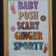 spice girls names print finished in hot foils