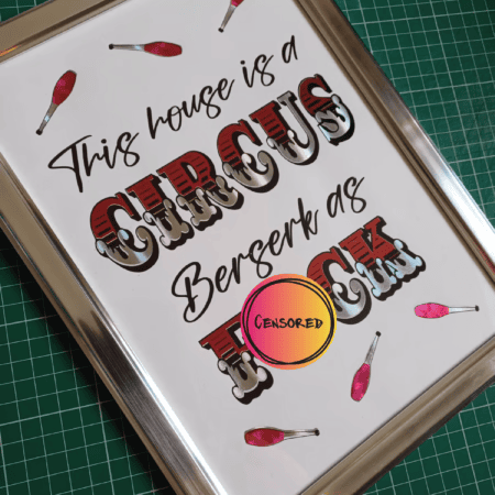 arctic monkeys this house is a circus print finished in hot foils