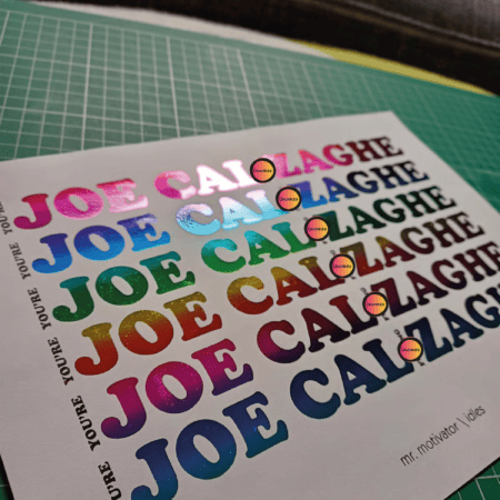 idles mr motivator lyrics joe calzaghe print finished in hot foils