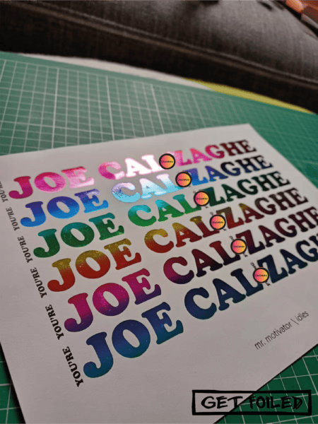 idles mr motivator lyrics joe calzaghe print finished in hot foils