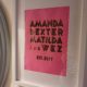 family names bespoke foil print