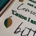lemons kate nash hot foil print