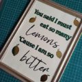 lemons kate nash hot foil print