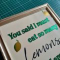 lemons kate nash hot foil print