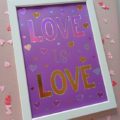 love is love hot foil print