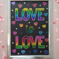 love is love hot foil print