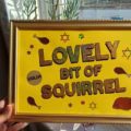 lovely bit of squirrel hot foil print