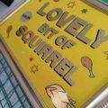 lovely bit of squirrel hot foil print