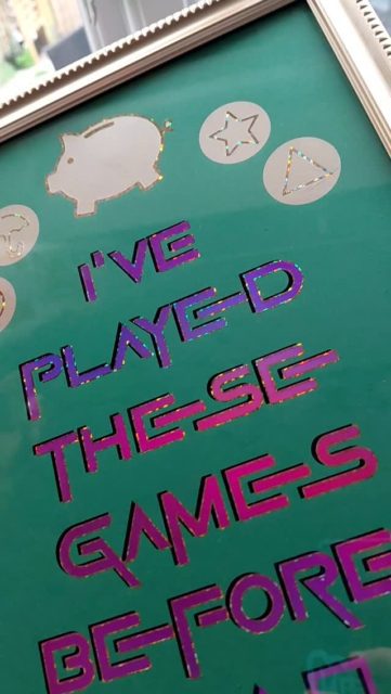 Anyone else already binged the final season of Squid Game? Such a brilliant series & my son loves this quotes from season 2...
#getfoiledbyamanda #getfoiled #foilart #squidgame