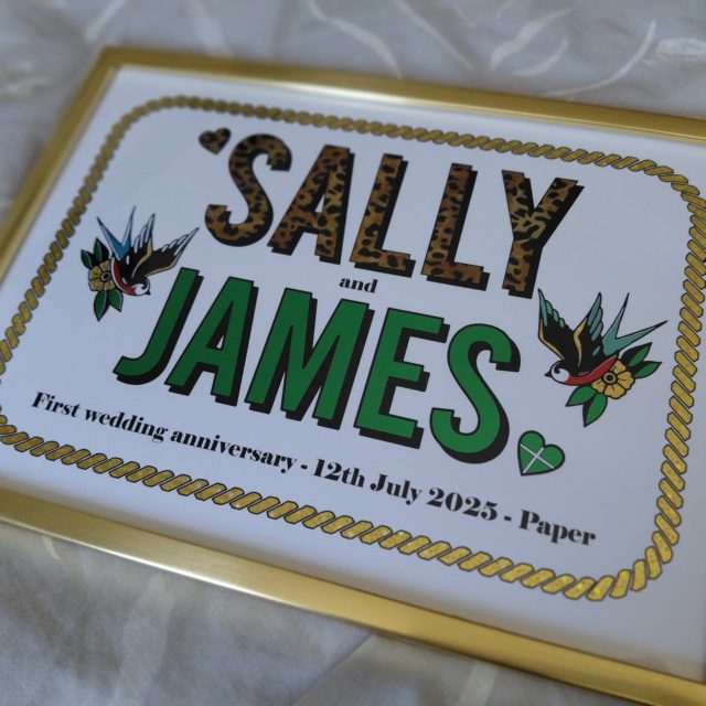 Now it's been gifted, I can share this foil I made for 2 of my amazing friends. I'll be adding this to my shop shortly so if you'd like a personalised print, send me a DM 🐆💚